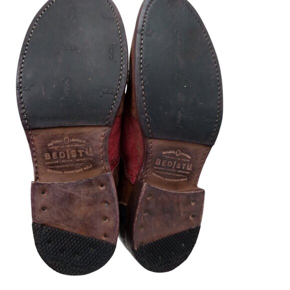 Bed Stu Lita Cobbler Wingtip Brogues Oxford Loafers Size 8.5 Leather Distressed - Picture 7 of 15